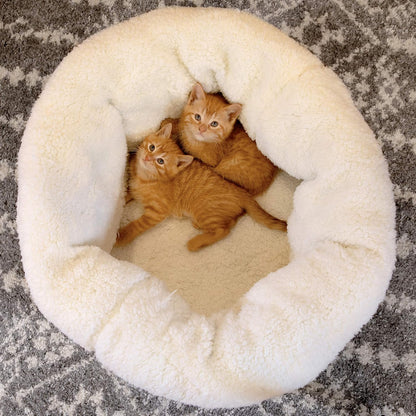 Deep Dish Donut Bed in Off White (Model CM-10086-CS01)