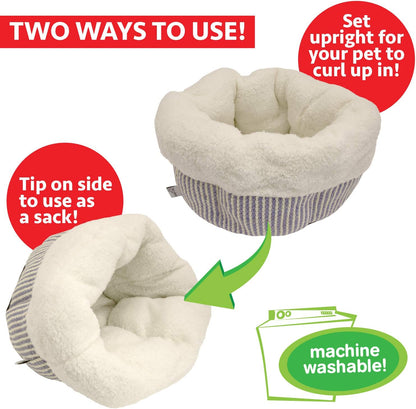 Deep Dish Donut Bed in Off White (Model CM-10086-CS01)