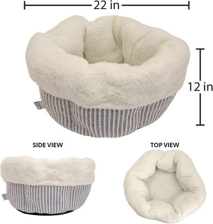Deep Dish Donut Bed in Off White (Model CM-10086-CS01)
